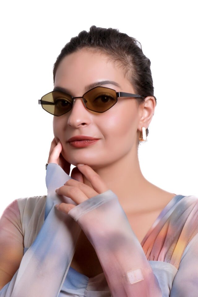 GÖRÜŞBAZ PİLOOK Kadın GÜNEŞ Gözlüğü UV400 Koruma Geometrik Model GÜLEN GÖZLER SERİSİ