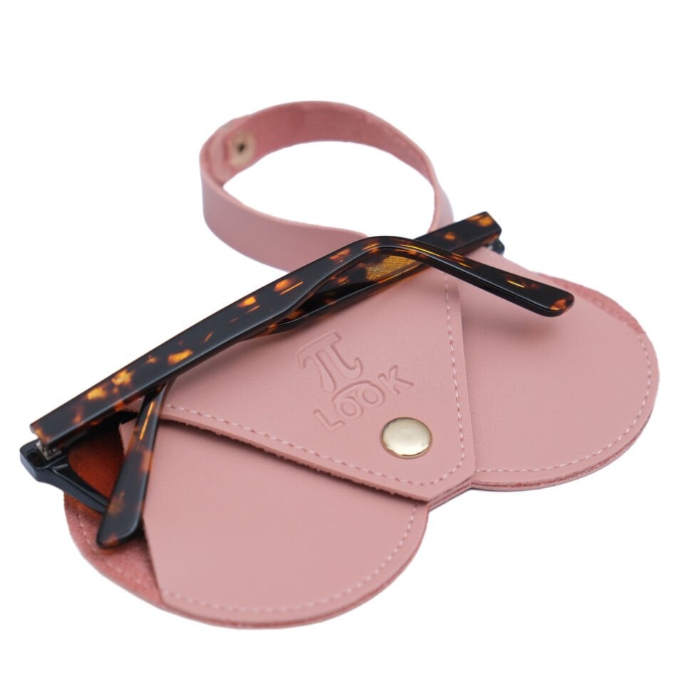 PiLook Modern Tasarım Pembe Gözlük Kılıfı