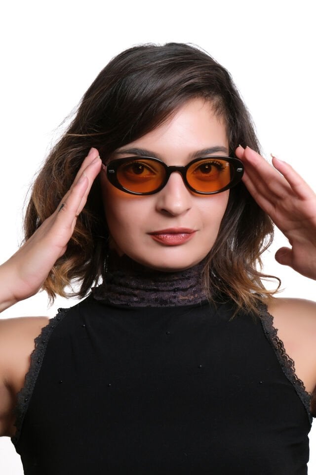 GÖRÜŞBAZ PiLook Kadın Güneş Gözlüğü UV400 Koruma Oval ve Çekik Model GÜLEN GÖZLER SERİSİ